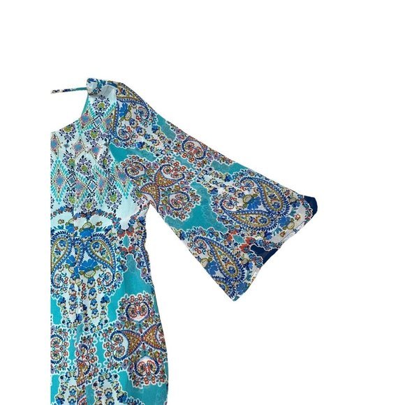 🦋Women's As U Wish Ladies lightweight tunic Size medium boho peasant summer - Picture 5 of 7